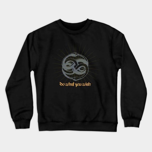 Do What You Wish Auryn Orobourous Crewneck Sweatshirt by Space Cadet Tees